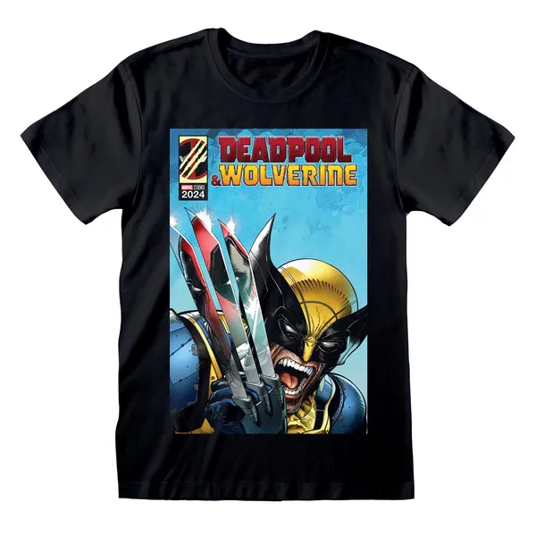 Deadpool Deadpool & Wolverine - Wolverine Reflection T-Shirt Black S Men