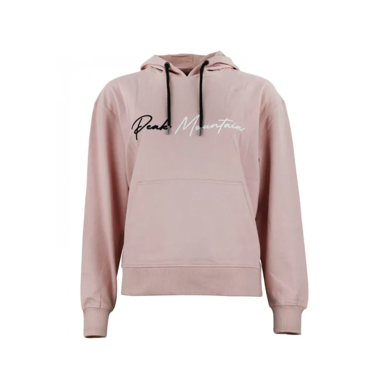 Image of Womens cotton sweatshirt Peak Mountain French Terry Rose Female L