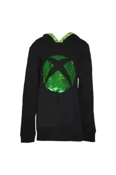 image of Logo Sequin Flip Hoodie