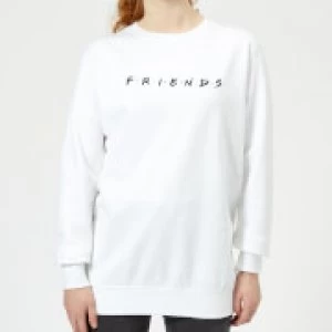 image of Friends Logo Womens Sweatshirt - White - 3XL