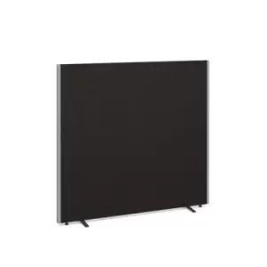 Image of Floor standing fabric screen 1500mm high x 1600mm wide - charcoal