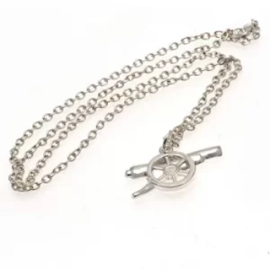 image of Arsenal FC Silver Plated Pendant & Chain GN