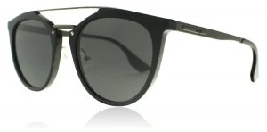 image of McQ MQ0037S Sunglasses Black Ruthenium 003 53mm