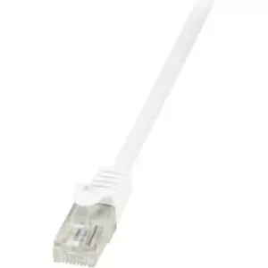 image of LogiLink CP2051U RJ45 Network cable, patch cable CAT 6 U/UTP 2m White incl. detent