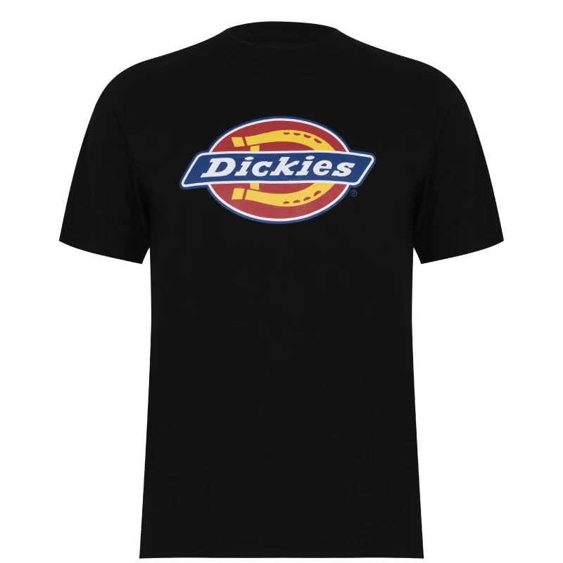 Image of Dickies Mens Icon Cotton Short Sleeve T-Shirt Black BLK1 male 2X Large