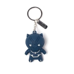 Image of Marvel Comics - Black Panther Kawaii Keychain - Blue