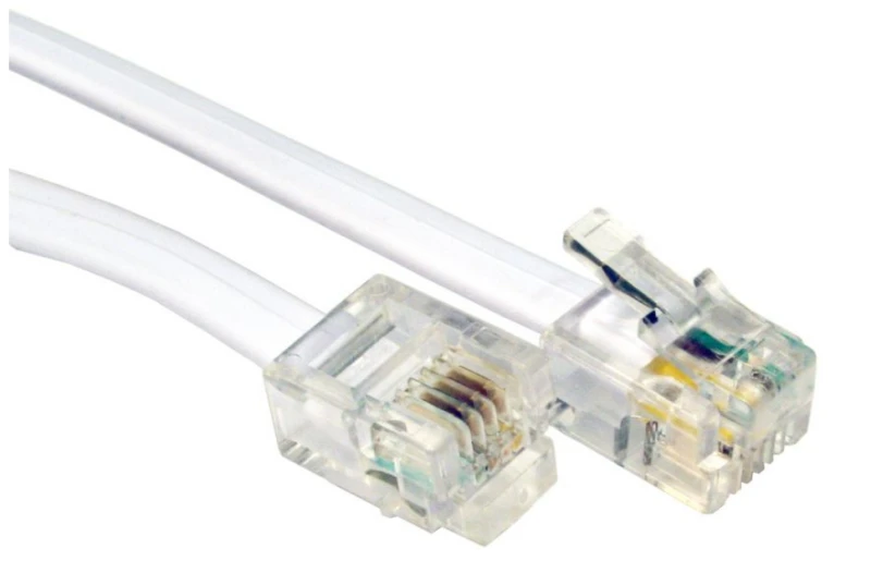 Image of Cables Direct 2m RJ-11/RJ-11 White