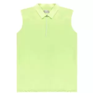 image of Callaway Zip Heather Polo Shirt Ladies - Green