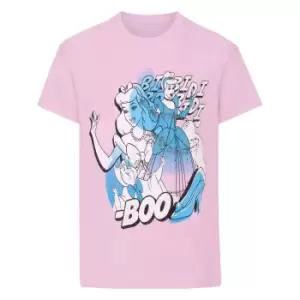 Image of Disney Childrens Girls Cinderella Bibbidi Bobbidi Boo T-Shirt (5-6 Years) (Pink)