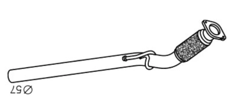 Image of VEGAZ FTR-478 Exhaust Pipe Front Exhaust Pipe (17)