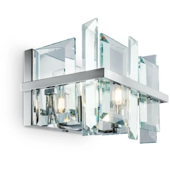 Image of Maytoni Lighting - Maytoni Modern - Cerezo Modern Cerezo 2 Light Chrome Wall Lamp