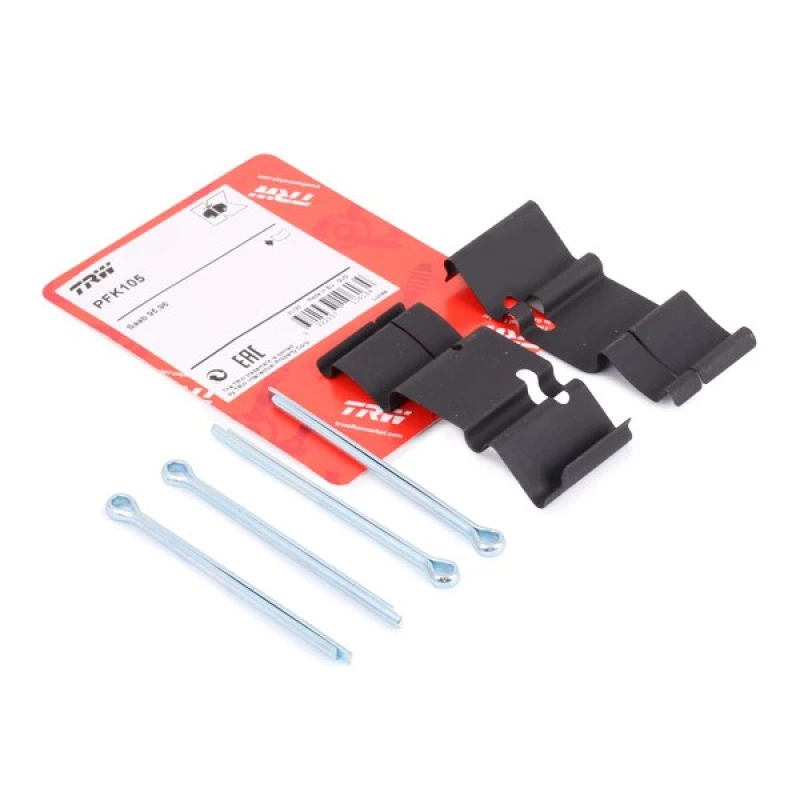 Image of TRW PFK105 Accessory Kit, disc brake pads Disc Brake Accessory Kit,disc brake pads (1164)