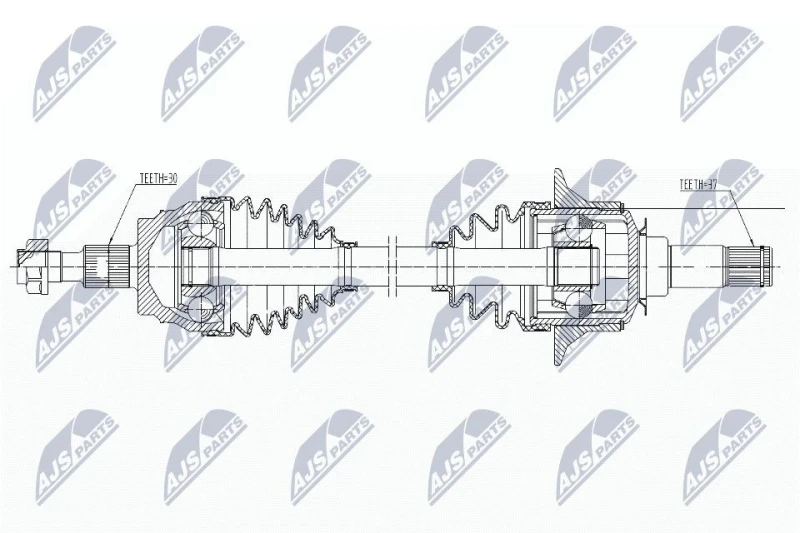 Image of NTY Drive shaft NTY NPW-ME-162