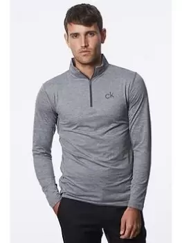 Image of Calvin Klein Golf Newport Half Zip - Silver Size XL Men