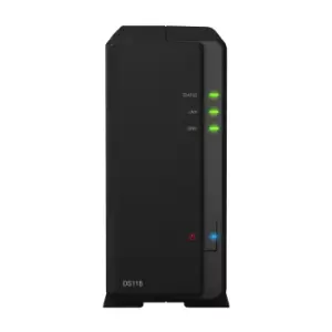 image of Synology DiskStation DS118 NAS Desktop Ethernet LAN Black RTD1296