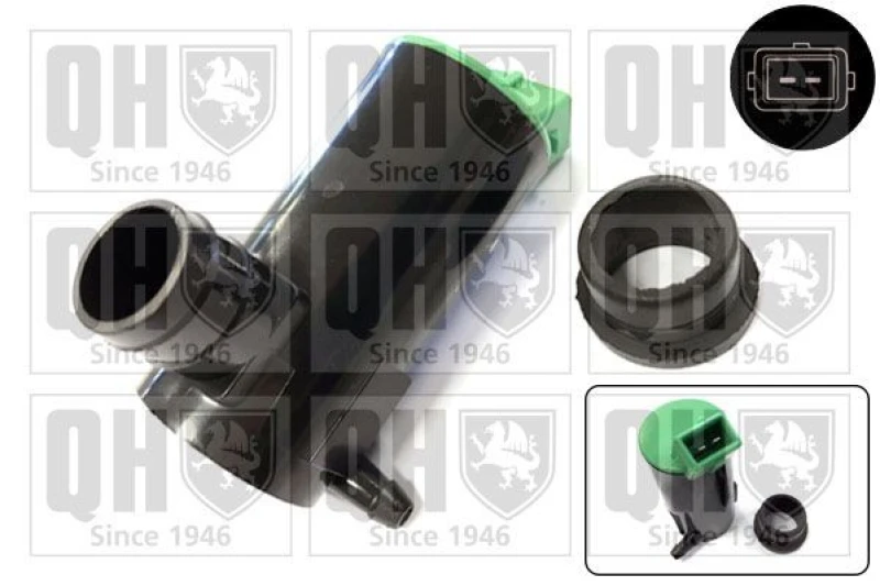 Image of QUINTON HAZELL Windscreen washer pump QUINTON HAZELL QWP020