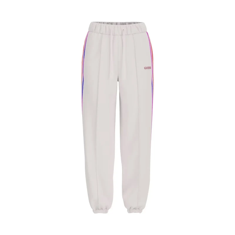 Image of Guess Womens joggers Guess Berthe Cuffed Blanc Female XL