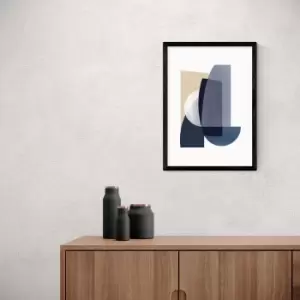 Image of East End Prints Abstract IV Print Navy