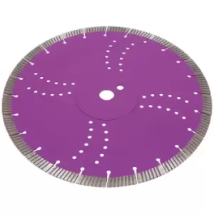 Image of Sealey WDMP350/22 Cutting Disc Multipurpose Dry/Wet Use Ø350mm