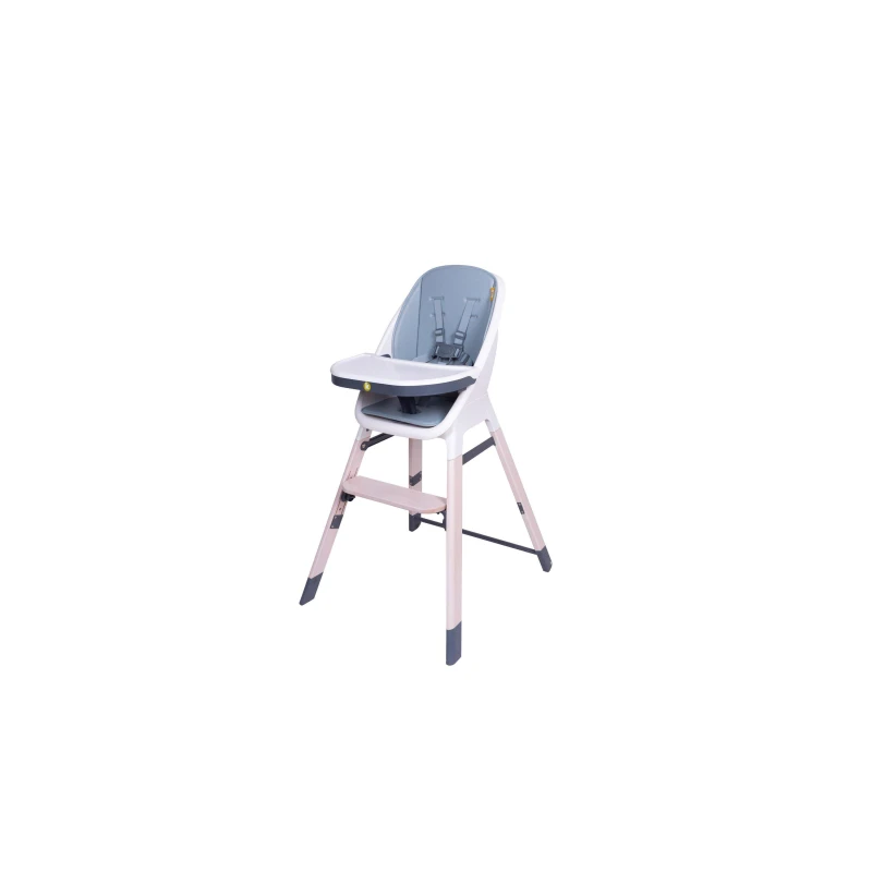 Image of Koo-di Tiny Taster 3 in 1 wooden highchair - Rain Cloud Rain Cloud unisex One Size