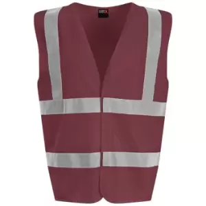 Image of PRO RTX High Visibility Unisex Waistcoat (XXL) (Maroon) - Maroon