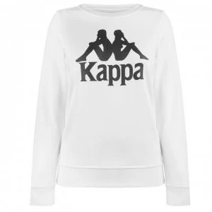 Image of Kappa Zemin Crew Sweatshirt - White/Black