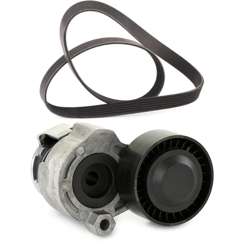 Image of RIDEX PLUS 542R0553P V-ribbed belt set Check alternator freewheel clutch & replace if necessary V-Ribbed Belt Set (542)