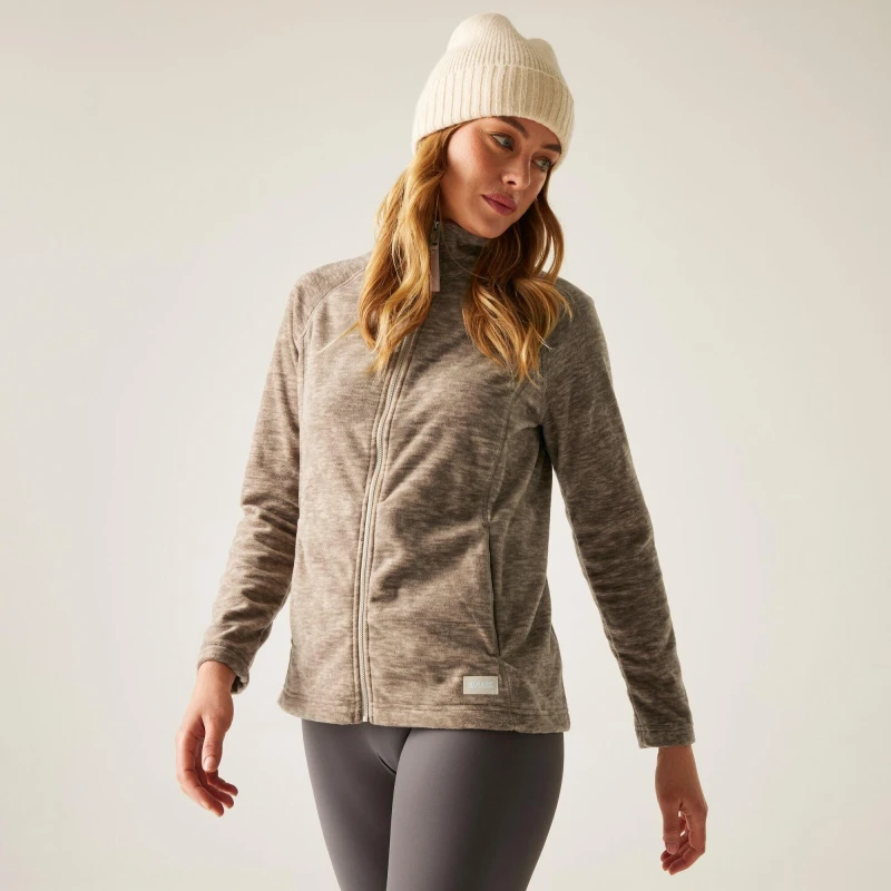 Image of Womens full-zip fleece Regatta Mayse Beige Female 52