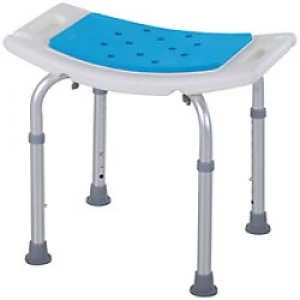 image of HOMCOM Bath Chair Blue Aluminum 713-052