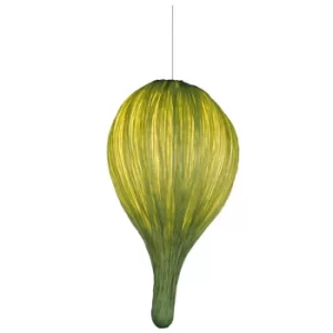 image of Radisch Pendant Ceiling Light Green Silk