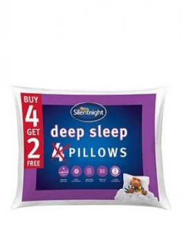 Image of Silentnight Deep Sleep Pillows - Set Of 4 (Plus 2 Extra Free!)