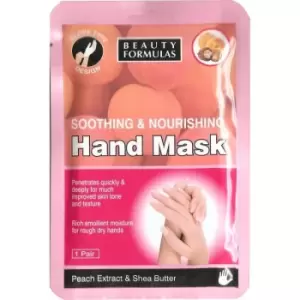 image of Beauty Formulas Soothing Hand Mask 1 pair