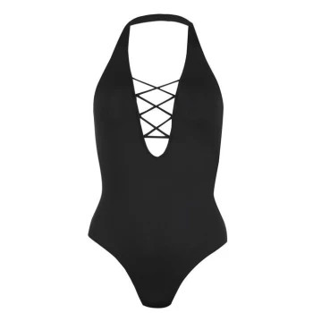 Image of Firetrap Cross Swimsuit Ladies - Black