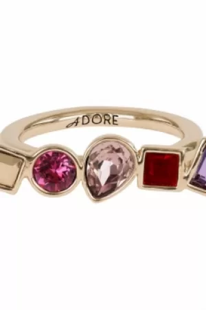 Image of Adore Jewellery Mixed Crystal Ring Size P/Q JEWEL 5375539