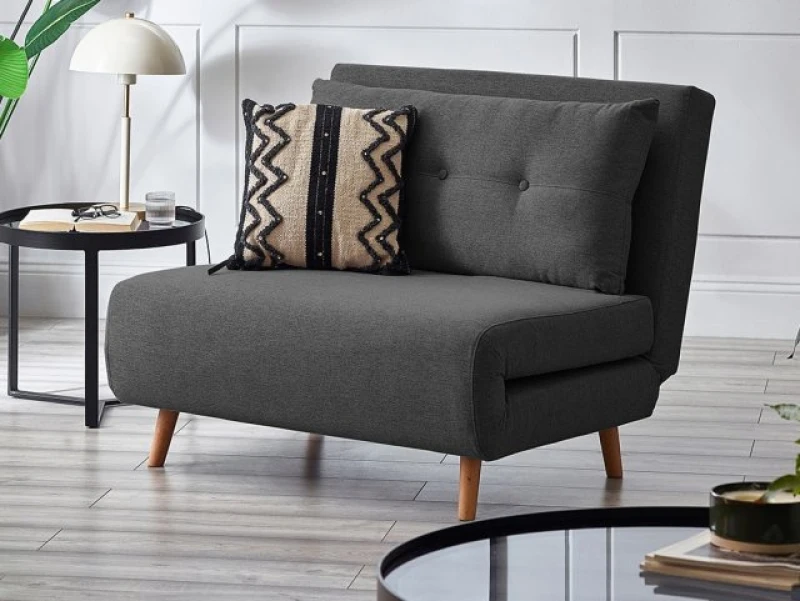 Image of Julian Bowen Rowan Dark Grey Fabric Sofa Bed