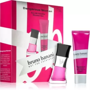 image of Bruno Banani Dangerous Woman Gift Set 30ml Eau de Toilette + 50ml Shower Gel