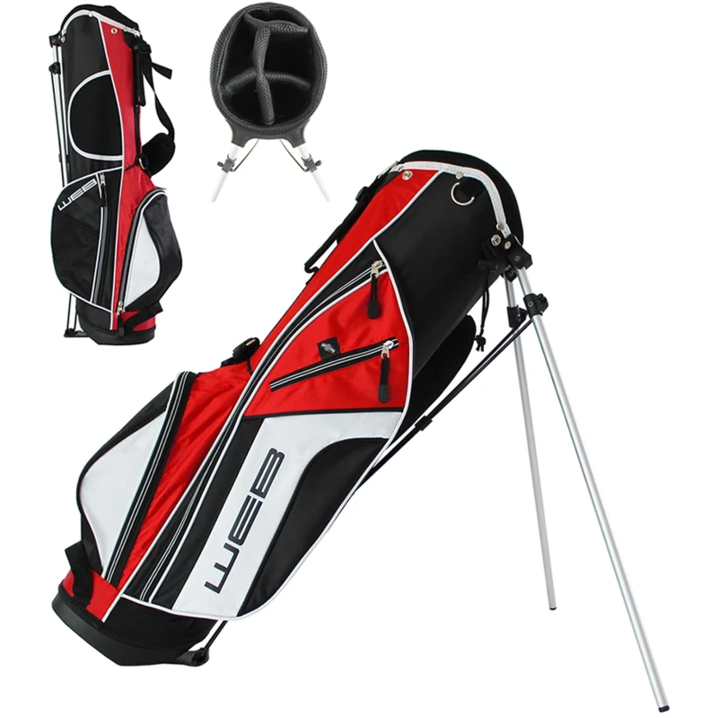 Image of GO Sport New Go Junior Stand Bag Black/Red unisex 26in