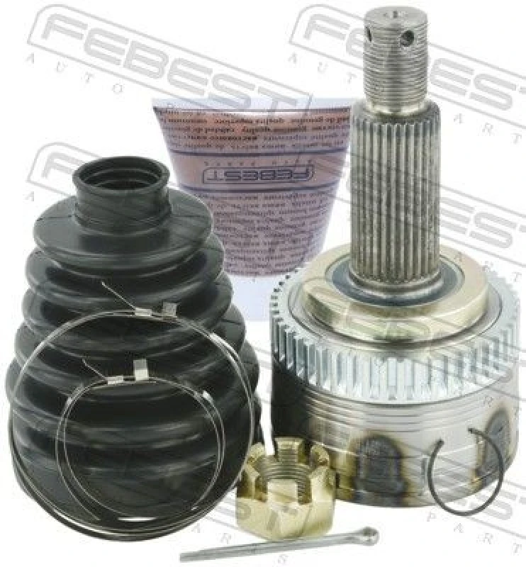 Image of FEBEST 1210-IX35MTA48 Joint, drive shaft Front Axle, with ABS sensor ring Joint,drive shaft (236)