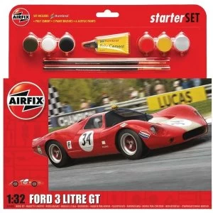 Image of Ford 3 Litre GT Large Starter Set Airfix 1:32 Model Kit