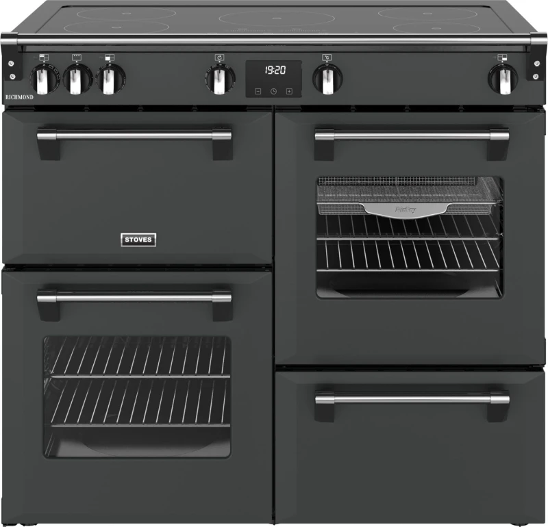 Image of Stoves Richmond 100Ei TCH 100cm Electric Range Cooker with Induction Hob - Anthracite - A/A/A Rated