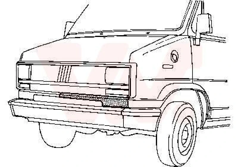 Image of VAN WEZEL Front Cowling VAN WEZEL 1745165