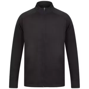 Image of Finden & Hales Mens Knitted Tracksuit Top (3XL) (Black)