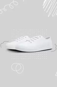 image of HYPE White PUMP KIDS TRAINERS