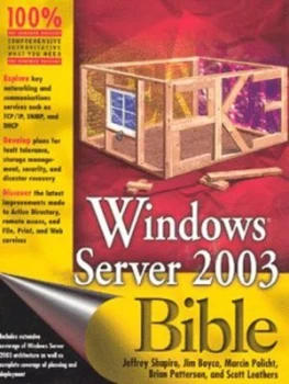 Image of Windows Server 2003 Bible by Jeffrey R. Shapiro Paperback
