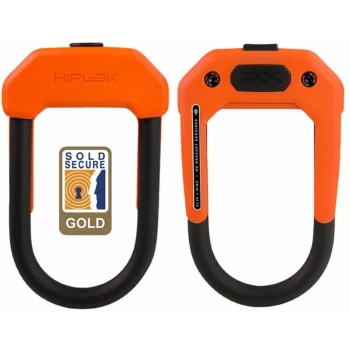 Hiplok Dx D Lock 14Mm X 15 X 8.5Cm Hardened Steel (Gold Sold Secure): Orange 14Mm X 15 X 8.5Cm - Hldx1Or