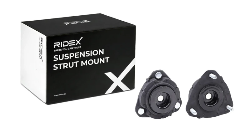 Image of RIDEX 1180S0850 Top strut mount Front Axle, without ball bearing Suspension Strut Support Bearing (1180)