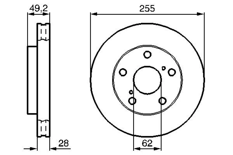 Image of Brake disc Bosch 0 986 478 726