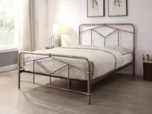 Image of Flintshire Axton 4ft6 Double Antique Bronze Metal Bed Frame