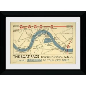 image of Transport For London The Boat Race 50 x 70 Framed Collector Print