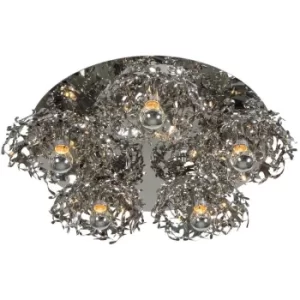 Image of Coral Semi Flush Light Stainless Steel